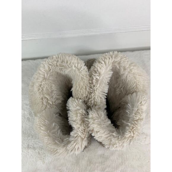 Muk Luks Womens Knit Bootie Slippers With Faux Fur Lining - Size 6 - Picture 4 of 10